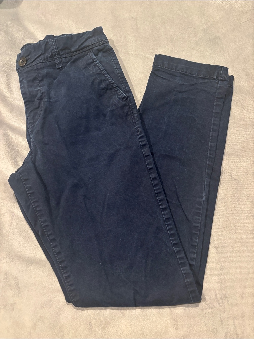 Aeropostale Slim Straight Pants in Dark Navy